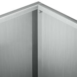 Garden Planter 2 pcs Silver 60 x 60 x 30 cm Galvanised Steel 8005061