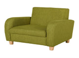 Children Armchair Mini Sofa Wood Frame Anti-Slip Legs High Back T3398P347642