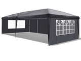 10'x20' Pop Up Canopy Tent, 210D Oxford Instant Folding Gazebo with 6 Removable Sidewalls & 4 44425821
