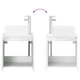 Bathroom Furniture Set 2 pcs High Gloss White Engineered Wood 3404068