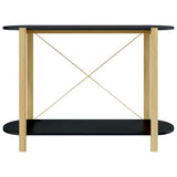 Console Table Black 110x38x75 cm Engineered Wood 345691