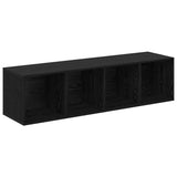 TV Cabinet Set 4 pcs Black 37 x 37 x 142.5 cm Engineered Wood 3393544