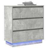 Bedside Cabinet Concrete Grey 71 x 34.5 x 75 cm Engineered wood 869637