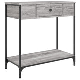 Console Table Grey Sonoma 75x34.5x75 cm Engineered Wood 834168