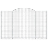 Arched Gabion Basket 300x30x180/200 cm Galvanised Iron 153509