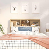 Headboard Cabinet Sonoma Oak 120x19x103.5 cm 811856