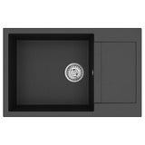 Sink Black 780 x 500 mm 80% Quartz and 20% Resin 42028400