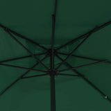 Garden Parasol Green 295 x 295 x 245 cm Polyester and Steel 42003653