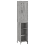 Highboard Grey Sonoma 34.5x34x180 cm Engineered Wood 3200327
