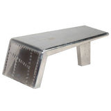 Coffee Table Silver Aluminium Industrial Coffee Table 246362