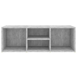 ZNTS Shoe Storage Bench Concrete Grey 105x35x35 cm Engineered Wood 804467