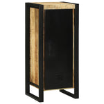 Bathroom Furniture Set with Shelf 2 pcs Brown Solid Mango Wood 3305608