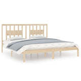 3104083 Bed Frame without Mattress Solid Wood 200x200 cm