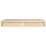 Bed Frame without Mattress with Drawers Small Double 3103493