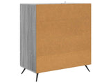 Sideboard Grey Sonoma 66 x 34.5 x 95 cm Engineered Wood 895591