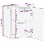 Bathroom Sink Cabinet White 38 x 33.5 x 48 cm Engineered wood 4017992