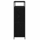 Shoe Cabinet Black Oak 100 x 34 x 112 cm Engineered Wood 3365549