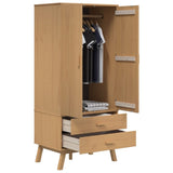 Wardrobe "OLDEN" Brown 76,5x53x172 cm Solid Wood Pine 358594