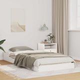 Bed Frame White 75 x 190 cm Solid Pine Wood 873341