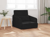 Folding Sofa Bed Black 65 x 80 x 83 cm Velvet 42030499