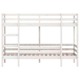 Bunk Bed White Solid Pine Small Single Strong Bunk Bed 3284225