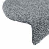 Stair Mats Self-adhesive 20 pcs 56x17x3 cm Light Grey Half Round 3365670