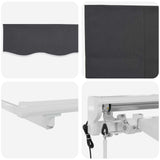 Electric Retractable Awning White and Anthracite 3 x 2.5 m 3421772