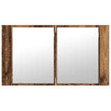 Bathroom Mirror Cabinet with Shelf Old Wood 80 x 12 x 45 cm 886226