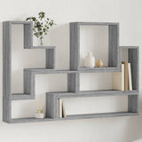 Wall Shelf Grey Sonoma 96x12x64 cm Engineered Wood 840805