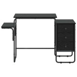 Desk with Storage Black Oak 120 x 50 x 75 cm 8007996