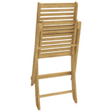 Garden Chair Set of 2 Light wood Solid Acacia wood Standard 365739