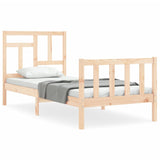 Bed Frame without Mattress 90x200 cm Solid Wood Pine 3193126