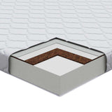 Mattress with Coconut Layer White 200 x 80 cm PU Foam 4106380