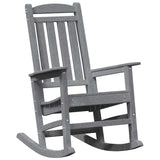 Rocking Chair 2 pcs Light Grey 92 x 70 x 108 cm Polyethylene 3335813