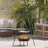 Campfire Tripod 3 pcs Black Steel 42010332