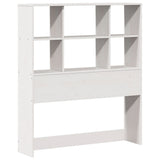 Bookcase Bed without Mattress White 90x200 cm Solid Wood Pine 3321699