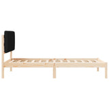 Bed Frame with Upholstered Headboard Black 100 x 200 cm 878071