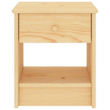 Bedside Cabinet Light Wood 35x30x40 cm Solid Pinewood 322221