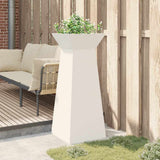 Pillar Planter White 40 x 40 x 100 cm 873854