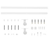 Sliding Door Hardware Kit 183 cm Steel White 151705