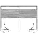 Storage Headboard with Shelf Grey sonoma 160 cm Engineered wood 859763