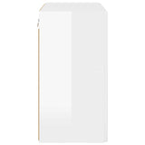 TV Wall Cabinet Wall-mounted High Gloss White 59.5 x 31 x 60 cm 892353