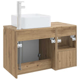 Bathroom Furniture Set 2 pcs Artisan Oak Engineered Wood 3404053