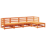 Garden Sofa Set Wax brown Solid Pine Wood Large Modular 3299386