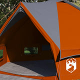 Teepee Tent 6-Person Grey and Orange 431 x 366 x 185 cm 42004073