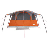 Tunnel Tent with Roof Grey and Orange 427 x 305 x 205 cm 42028671