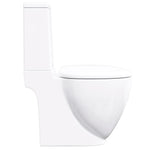 Ceramic Toilet Back Water Flow White 240376