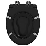 Toilet Seat Black 47 x 37 x 4 cm Duroplast 42002352