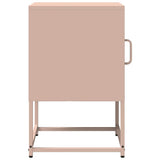 ZNTS Bedside Cabinet Pink 36x39x60.5 cm Cold-rolled Steel 853327