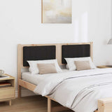 Upholstered Headboard Brown 135 cm Solid Pine Wood 879071